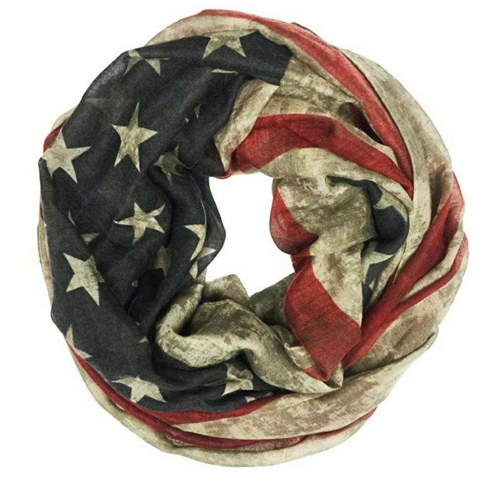 American Flag Infinity Scarf
